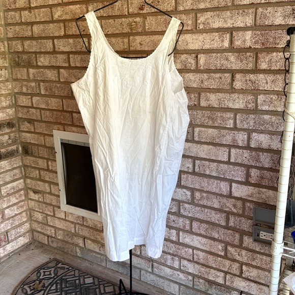NOS 1950s 1960s Oldstock Loomcraft Cotton slip gown XL Deadstock - Picture 5 of 9